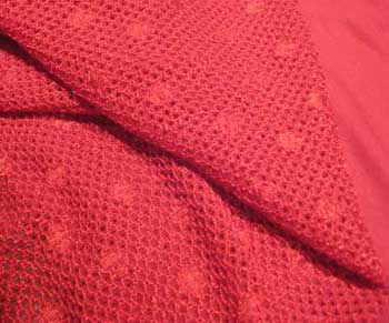 Red 100% Cotton Knitted Fabric