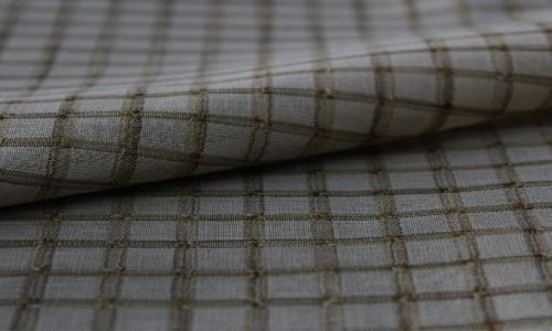Jacquard Checks Dress Material Fabric, Feature : Construction: 72 X 68