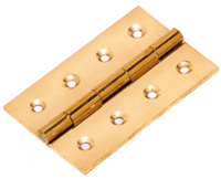 Polished Brass Hinges, For Cabinet, Doors, Drawer, Window, Length : 2inch