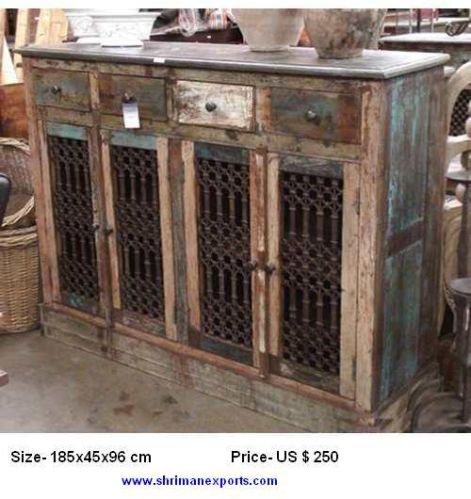 Wooden Antique Cabinet, Opening Style : Swing