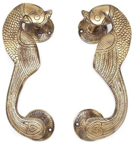 Antique Door Handle Peacock Design Hardware Fitting