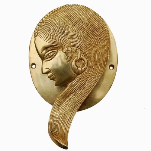 Lady Face Door Knocker Of Brass By Aakrati