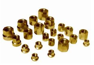 Brass Flange Nut, Color : Golden