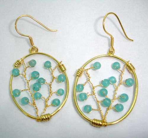 Venkatramana Jewels Wire Wrap Earrings