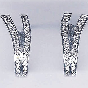 Riyo Gems Diamond Earrings- Wge-104