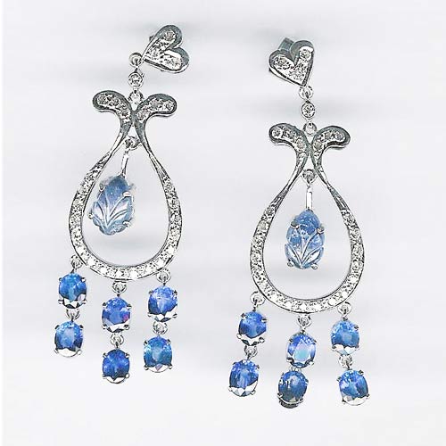 Riyo Gems Diamond Earrings- Wge-80