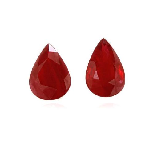 Burmese Ruby Heated Pair