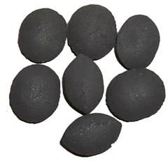 Coconut shell charcoal briquettes, Packaging Type : Black