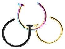 Assorted Stainless Steel Piercing Nose Hoop Ring