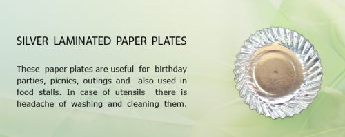 Silver Laminated Paper Plate