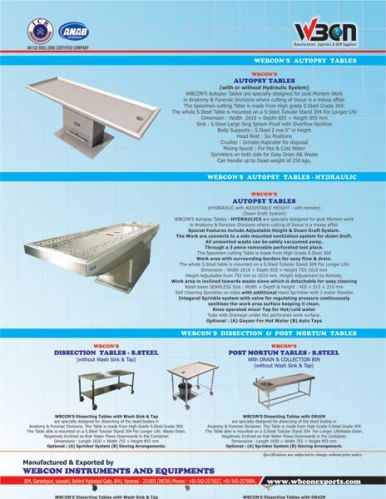 Post Mortem - Dissection Table