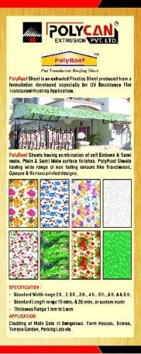 Extruded Plastics Plain Roofing Sheets