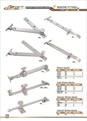 Window Stays for Building Use