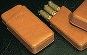 Leather Cigar Case, Color : Brown