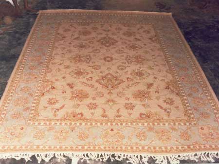 Woolen Printed Hand Knotted Rug