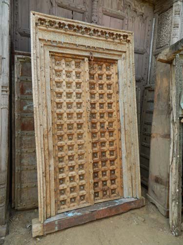 Plain Carved Wooden Doors, For Home, Overall Dimension : 295x150x235mm