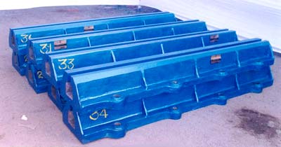 Polished Foundation Rails, Color : Blue