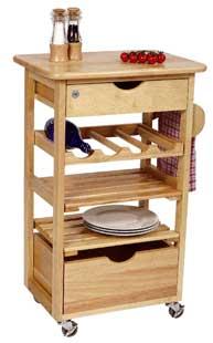 Wooden Kitchen Trolley