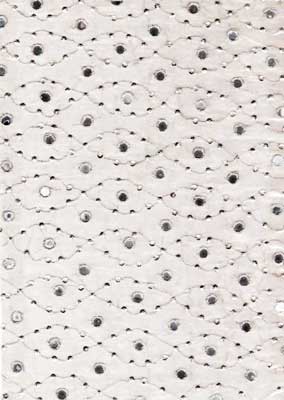 Silk Fabric-Sheesh Mahal E-3026, Color : White