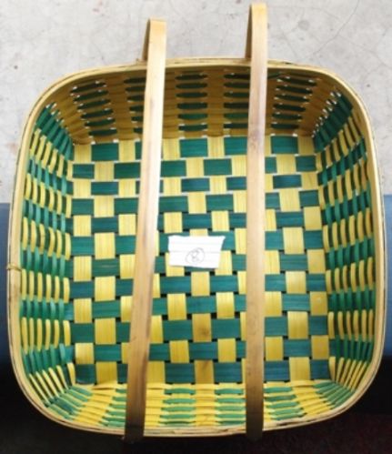 Hand Made Bamboo Gift Basket, For Complex, Fruit Market, Home, Kitchen, Malls, Shopping, Stores, Vegetable Market