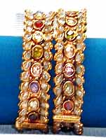 Metal Polished Antique_Bangeles_05, Shape : Round