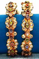 Polished Antique_Bangeles_08 Jewellery, Packaging Type : Velvet Box