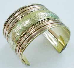 Polished Brass Bangles BR-023, Shape : Round