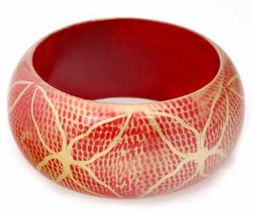 Wooden Bangles W-053 Casual Traditional One Size Fits All