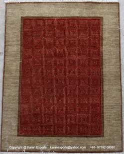 Elegant Woolen Handmade Floor Rug for Kitchen, Indoor Decoration