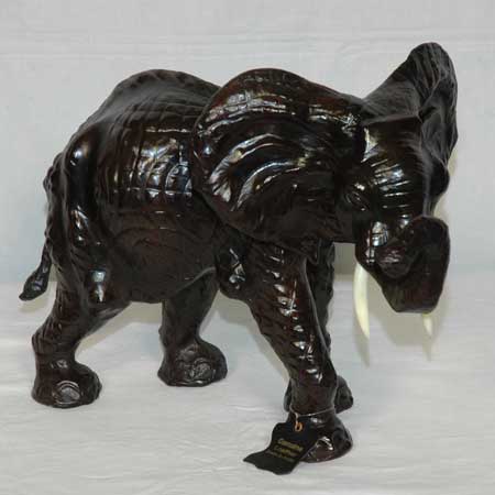 Leather Elephant Statues