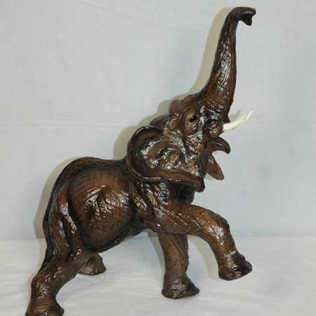 Leather Elephant Statues