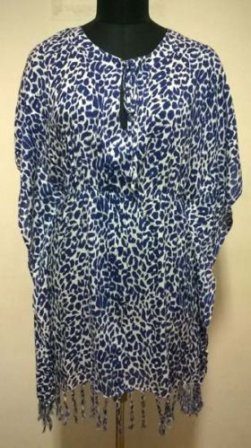 Rayon Printed Kaftan With Tassles, Gender : LADIES