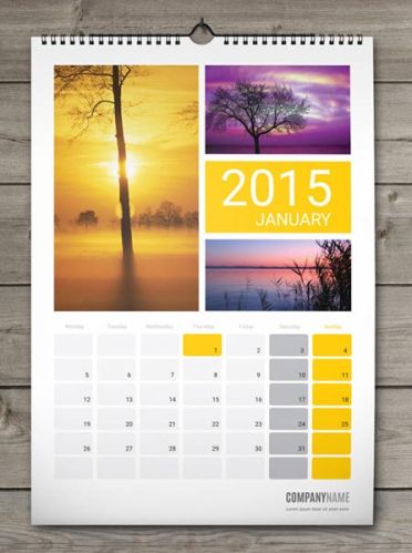 Wall Mounted Calendar, Shape : Rectangular