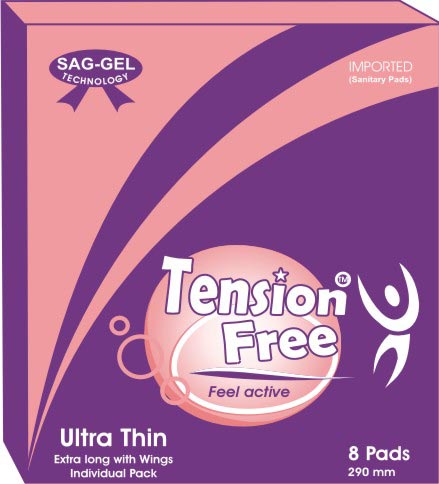 Tension Free Feel Active Sanitary Napkin