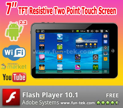 New 7 Inch Irobot Tablet PC Mid Apad Android2.2