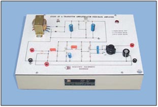 Study Of A Transistor Amplifier (RC Coupled) Cum Feed-Back Amplifier