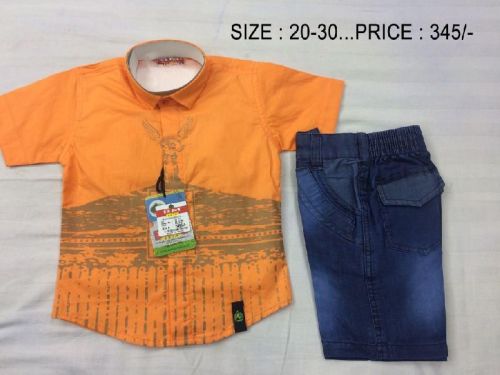 BM EKTA COTTON CASUAL HALF BOYS SUIT, Age Group : 1-12