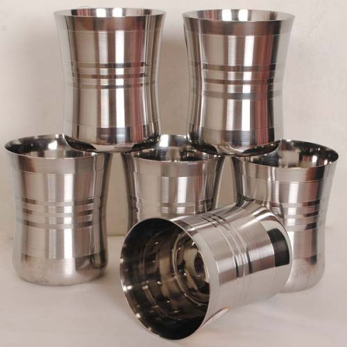 Yogit Stainless Steel Glassware Item, For Drinking, Drinkware Type : Tea Coffee Juice Colddrink