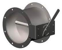 Metal Polished Butterfly Damper, For Industrial