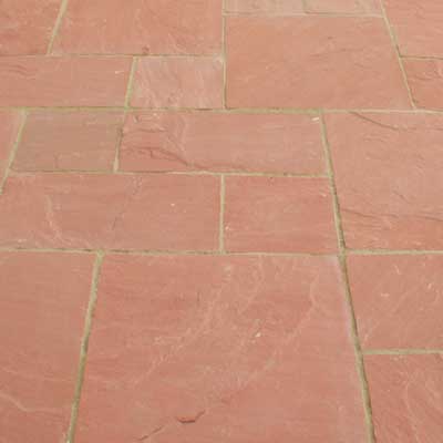 Dotted Polished Agra Red Sandstone For Bath, Flooring, Kitchen, Roofing