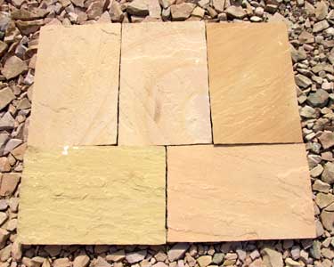 Polished Edges Flagstone, Color : Yellow
