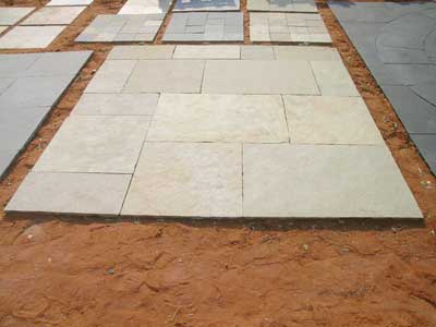 Polished Lime Yellow Flagstone For Construction