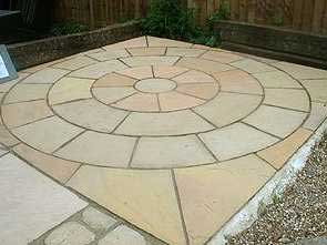 Polished Mint Sandstone Circle Stone For Floor