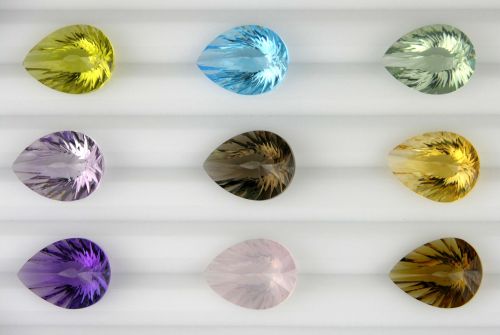 Concave Briolette Pear 14x10mm