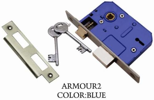 Brass Iron Mortise Armour 2 Lock, Style : 6 Levers, 3 Key Set