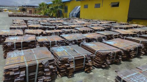 Copper cathodes, Purity : 99%