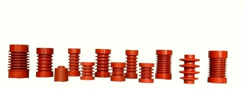 Round Ceramic Epoxy Resin Cast Insulators, For Control Panels, Industrial Use