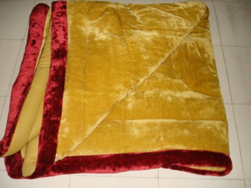 Polyfill High Quality Plain Quilt, Color : Maroon, Burgundy