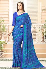 Designer Crepe Sarees