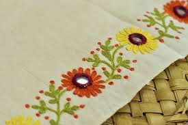 Hand Embroidered Silk Sarees